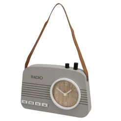 Zegar stojący dla dzieci RADIO szary