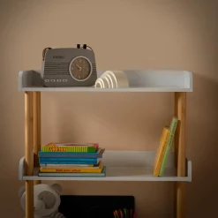 Zegar stojący dla dzieci RADIO szary