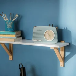 Zegar stojący dla dzieci RADIO niebieski