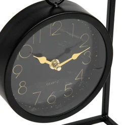 Zegar stołowy czarny 20x7,5x30 cm