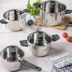 Zestaw 4 garnków na indukcję i gaz LINDE