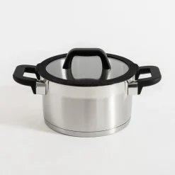 Zestaw 4 garnków ze stali nierdzewnej srebrny NERO