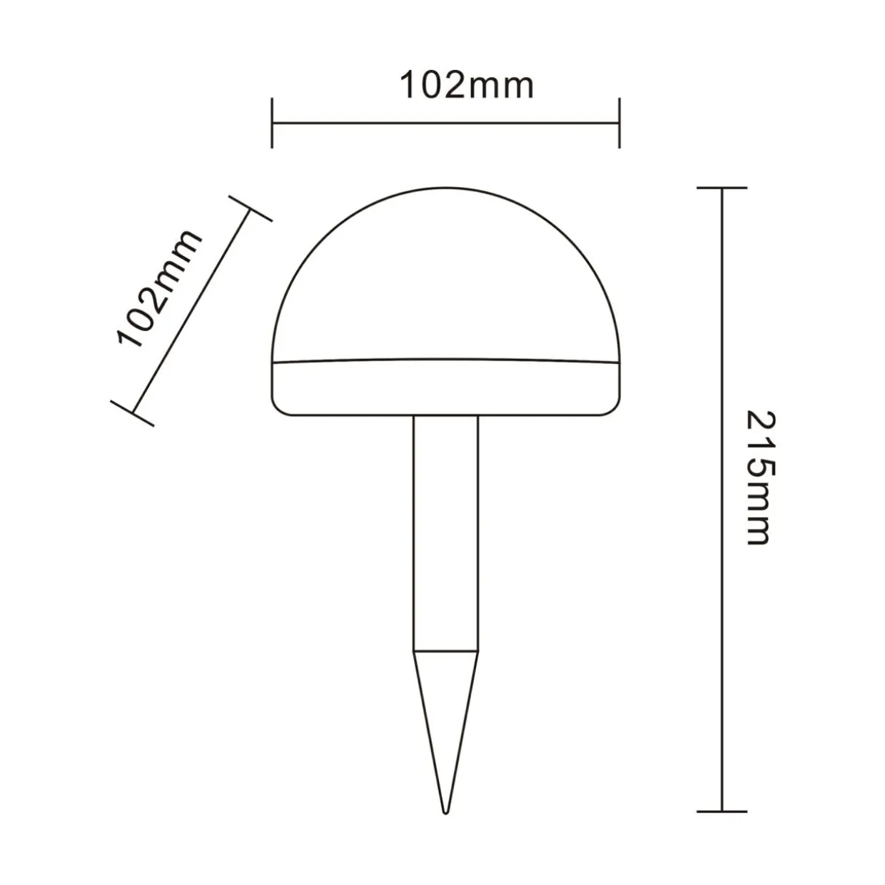 Zestaw 4 lamp LED zewnętrznych solarnych