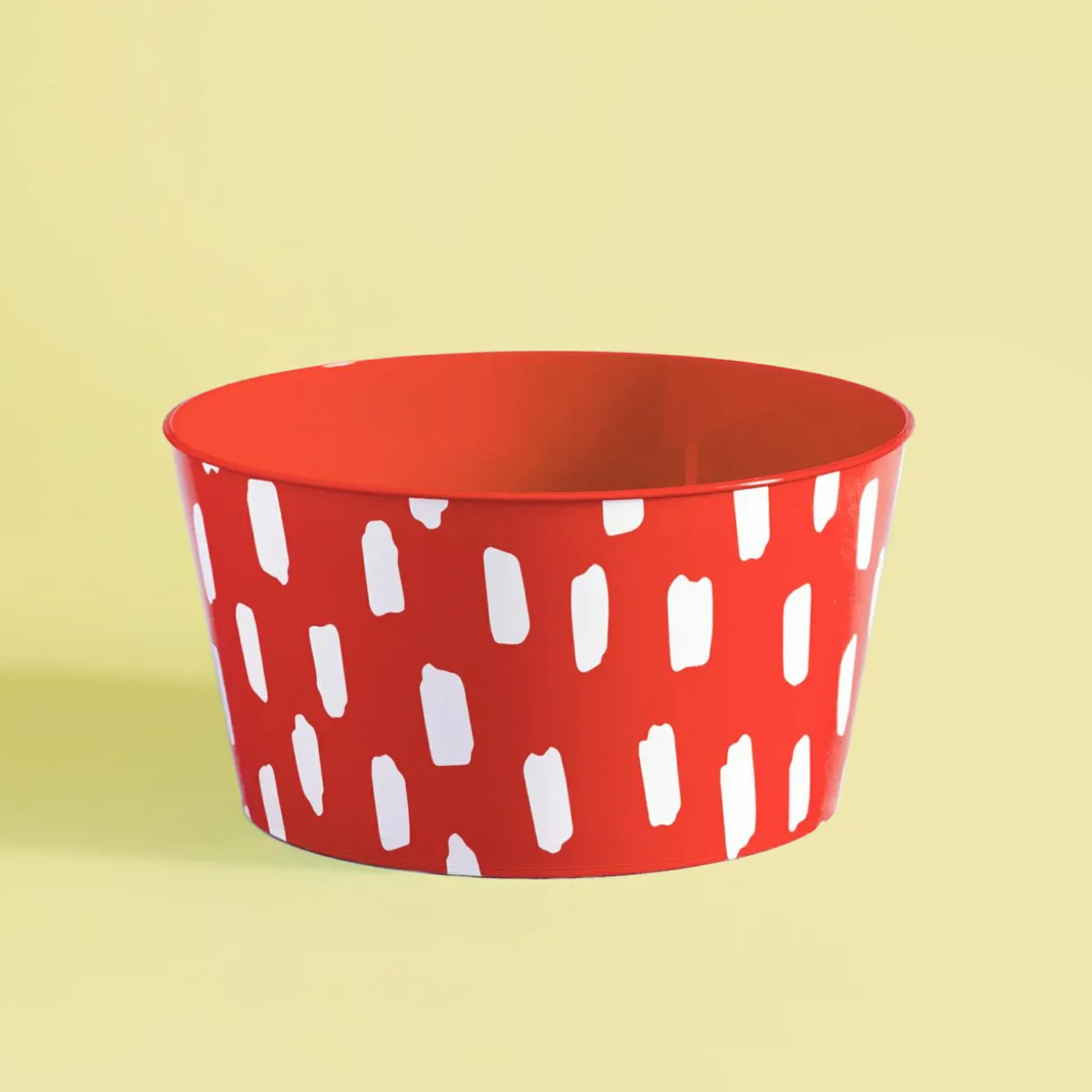 Zestaw 4 misek plastikowych czerwony 750 ml