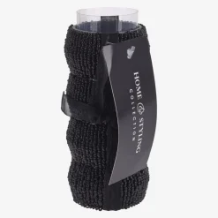 Zestaw 4 obrączek na serwetki czarne 5,5 cm