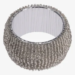 Zestaw 4 obrączek na serwetki srebrne 5,5 cm