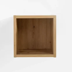 Zestaw 3 półek wiszących do łazienki dąb artisan LADAMA