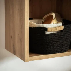 Zestaw 3 półek wiszących do łazienki dąb artisan LADAMA