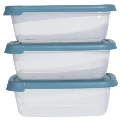 Zestaw 3 pojemników z pokrywką 600 ml MIX