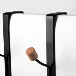 Zestaw 2 wieszaków czarnych na drzwi