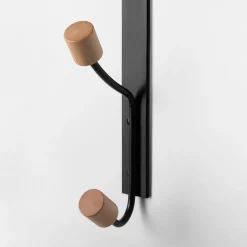 Zestaw 2 wieszaków czarnych na drzwi