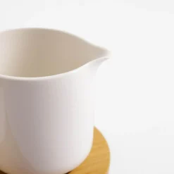 Zestaw cukiernica i mlecznik z porcelany