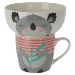 Zestaw dziecięcy miseczka i kubek porcelana MIX