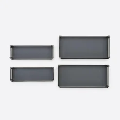 Zestaw koszy do cargo podblatowego, 60 cm, highclass grey