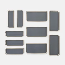 Zestaw koszy do cargo wysokiego, 60 cm, champagne gold