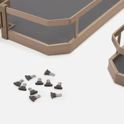 Zestaw koszy do cargo wysokiego, 40 cm, champagne gold