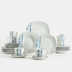 Zestaw obiadowo-kawowy AZUL, 30 el.