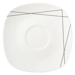 Zestaw obiadowo-kawowy z porcelany ETHEL, 30 el.