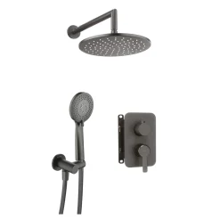 Zestaw prysznicowy podtynkowy z boxem mieszaczowym BXYZDQAM titanium ARNIKA