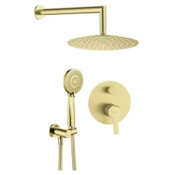 Zestaw prysznicowy podtynkowy NAC R9QP złoto szczotkowane ARNIKA