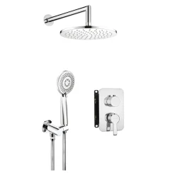 Zestaw prysznicowy podtynkowy z boxem mieszaczowym BXYZ0QAM chrom ARNIKA