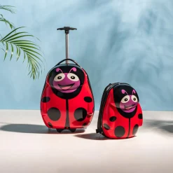 Zestaw walizka i plecak dla dzieci BIEDRONKA