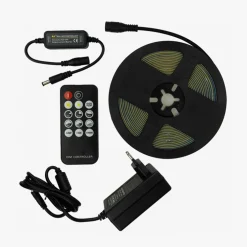 Zestaw z taśmą LED 320 diod COB 24V 4000K 5m z pilotem