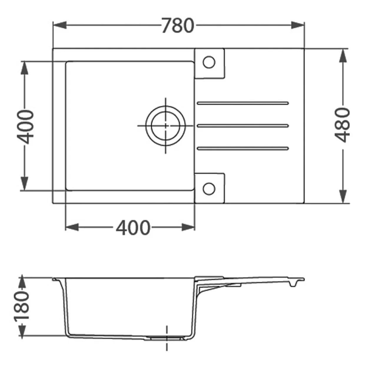 Zlewozmywak CANTO 130 TWILIGHT
