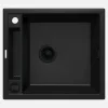 Zlewozmywak granitowy 1-komorowy MAGNETIC ZRM N103 czarny mat