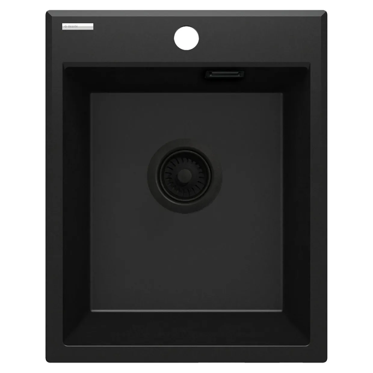 Zlewozmywak granitowy 1-komorowy czarny DEANTE ERIDAN