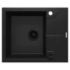 Zlewozmywak granitowy z ociekaczem czarny DEANTE ANDANTE