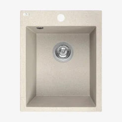 Zlewozmywak jednokomorowy 39x48 cm beż granitowy LAVEO SOL