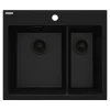 Zlewozmywak 1,5-komorowy granitowy czarny DEANTE ERIDAN