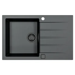 Zlewozmywak odwracalny czarny ALVEUS DRAGAN 20