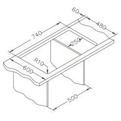 Zlewozmywak PRETUS 30 twilight