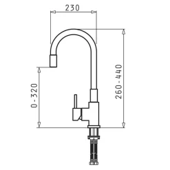 Zlewozmywak ZEFIR z baterią HERA karbon 76x44 cm + Pyra Clean