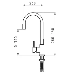 Zlewozmywak ZEFIR z baterią HERA volcano 62x50 cm + Pyra Clean
